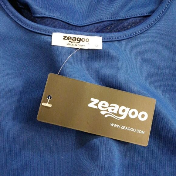 Zeagoo, dress, midi, NWT, sheer, size medium - Picture 6 of 12